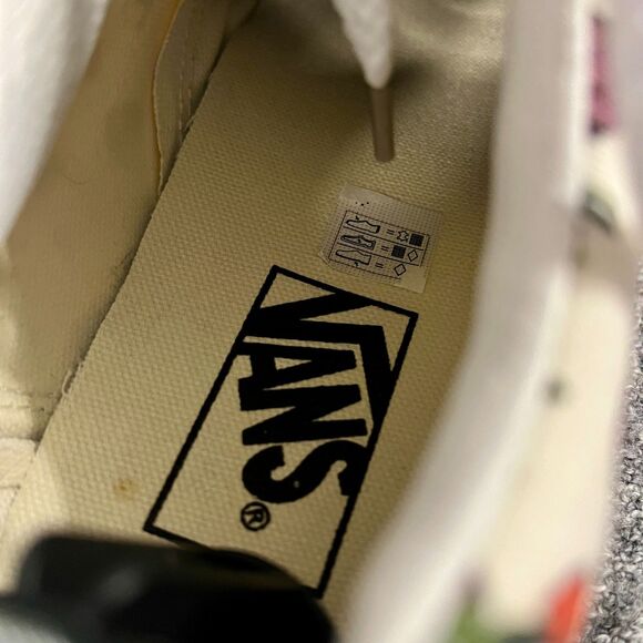 Vans Old Skool Poppy Floral Cream Womans 9.5 Skate Shoes Sneakers - Picture 8 of 10